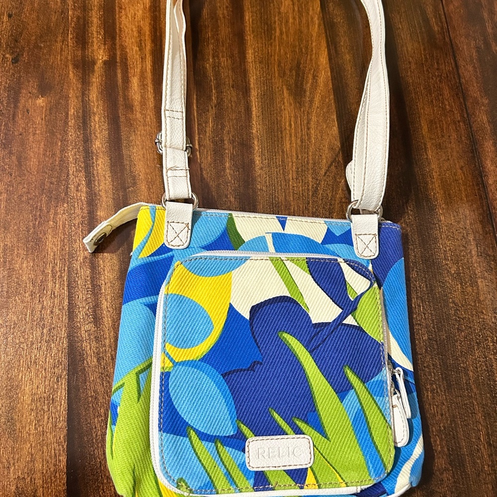 Relic Blue and Green crossbody Bag